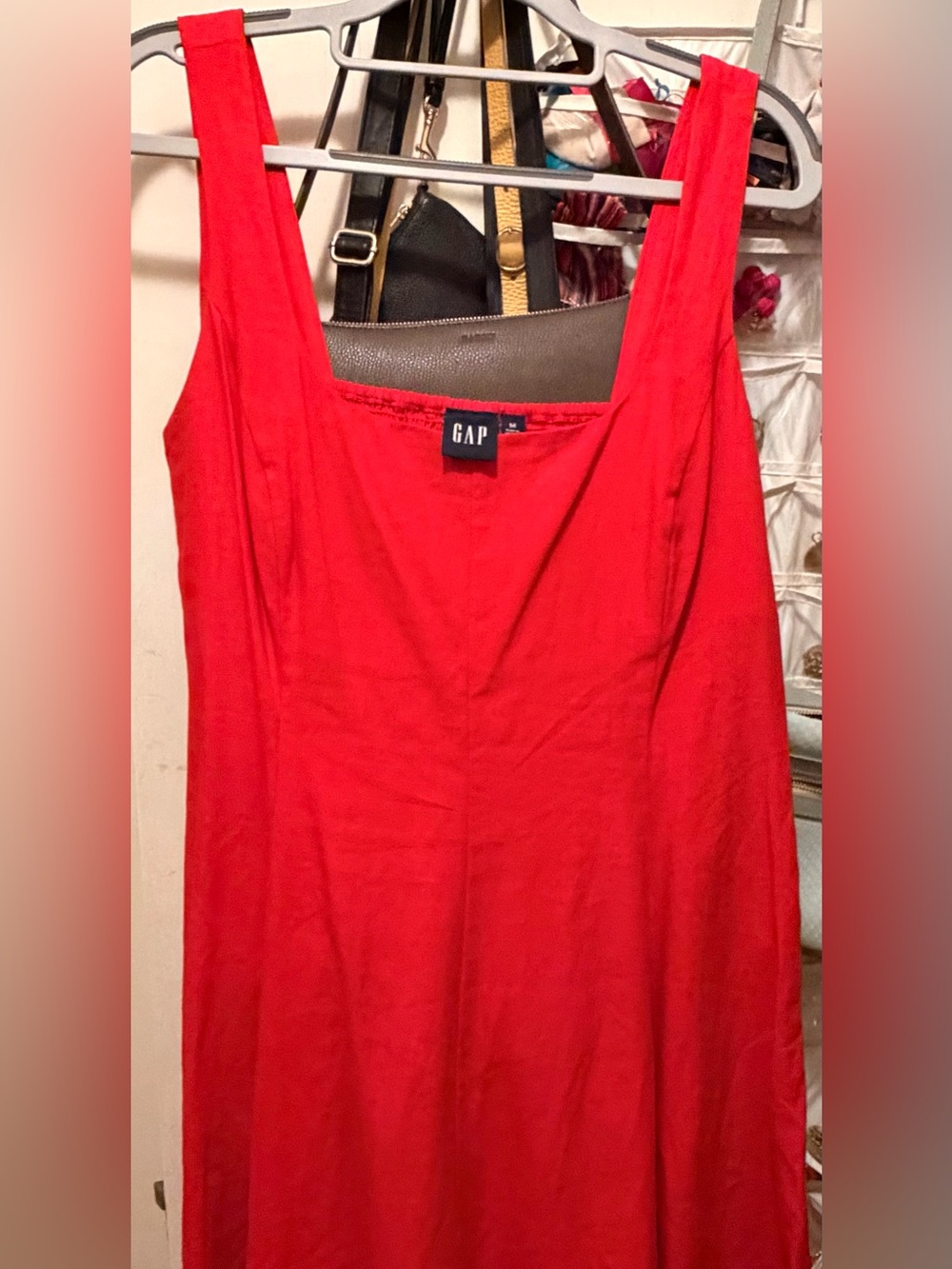 GAP Women's Red Sleeveless a line dress